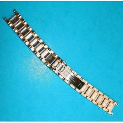 UNIVERSAL GENEVE Rare Discontinued MidSize Watch Bracelet Tutone Ssteel Rose gold 18kt Links 17mm 