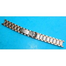 UNIVERSAL GENEVE Rare Bracelet Montres Or Rose 18 carats & Acier 17mm 