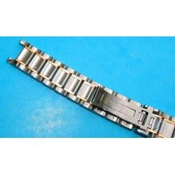 UNIVERSAL GENEVE Rare Discontinued MidSize Watch Bracelet Tutone Ssteel Rose gold 18kt Links 17mm 