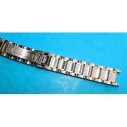 UNIVERSAL GENEVE Rare Bracelet Montres Or Rose 18 carats & Acier 17mm 