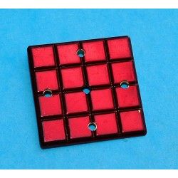 Chopard BE MAD ref 12/7780 Rare Cadran Cubique, cubes montres dames en résine couleur rouge métal