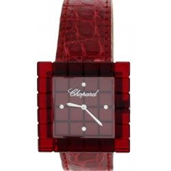 Chopard BE MAD ref 12/7780 Rare Cadran Cubique, cubes montres dames en résine couleur rouge métal