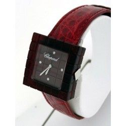 Chopard BE MAD ref 12/7780 Rare Cadran Cubique, cubes montres dames en résine couleur rouge métal