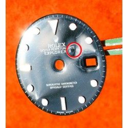 ROLEX USED OYSTER PERPETUAL OYSTER EXPLORER II 16570, 16550 CAL 3185, 3186 BLACK DIAL FOR RESTORE