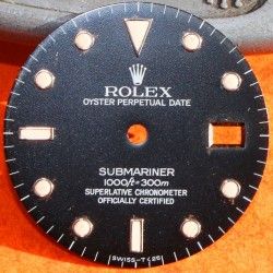 Rolex Factory Glossy Black watch dial 16800, 168000, 16610 Submariner date Black Index Luminova cal 3035, 3135