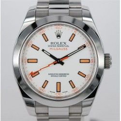 Rolex Fourniture pièce détachée montres Rare Cadran Blanc montres MILGAUSS 116400 Cal 3131