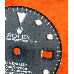 ROLEX GENUINE 16660, 16600 WATCH PART BLACK GLOSSY DIAL SEA-DWELLER CAL 3035 3135 MOVEMENT LUMINOVA SWISS MADE