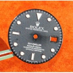 ROLEX GENUINE 16660, 16600 WATCH PART BLACK GLOSSY DIAL SEA-DWELLER CAL 3035 3135 MOVEMENT LUMINOVA SWISS MADE