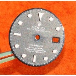 ROLEX GENUINE 16660, 16600 WATCH PART BLACK GLOSSY DIAL SEA-DWELLER CAL 3035 3135 MOVEMENT LUMINOVA SWISS MADE