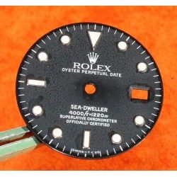 ROLEX GENUINE 16660, 16600 WATCH PART BLACK GLOSSY DIAL SEA-DWELLER CAL 3035 3135 MOVEMENT LUMINOVA SWISS MADE