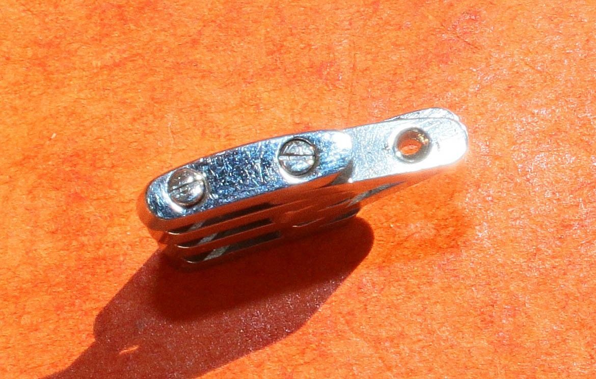Maillon De Rechange Breitling - Pour Bracelet Pilote Acier/or 18 Carats, Largeur 18mm - état Occasion Comme Neuf