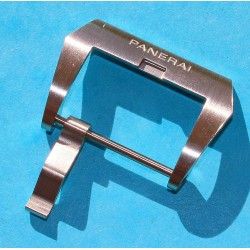 Panerai Watch leather strap part Ssteel OEM Buckle Tan watch Luminor, Marina, Radiomir, Submersible 47mm ref PAV00627