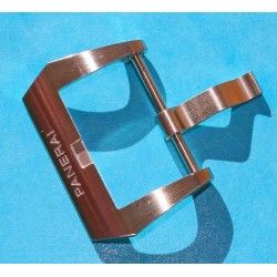 Panerai Watch leather strap part Ssteel OEM Buckle Tan watch Luminor, Marina, Radiomir, Submersible 47mm ref PAV00627