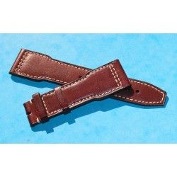 IWC Rare Original Vintage Bracelet Cuir Buffle Marron montres hommes Big Pilot 5002, 5004, 5009 ref A05624