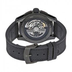 ZENITH Accessoires Montres Triple boucle déployante carbone, PVD 18mm Bracelet Caoutchouc, Cuir ref 27.96.0198.940