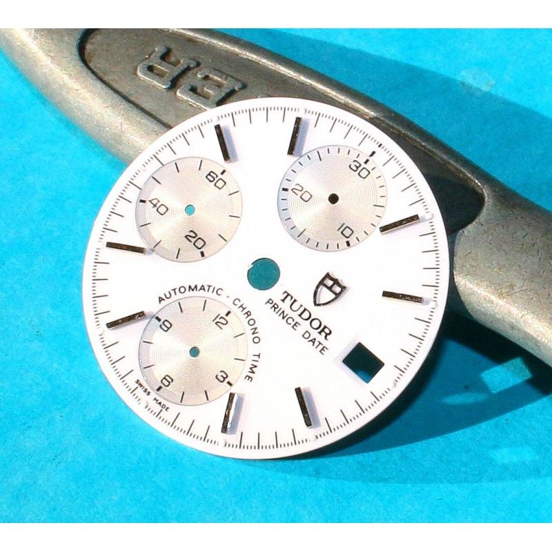 Tudor Prince Date Rare cadran Albino blanc & Gris montres Chronograph Chrono-Time ref 79280, 79280, 79260, 79160, 79270 Ø29mm