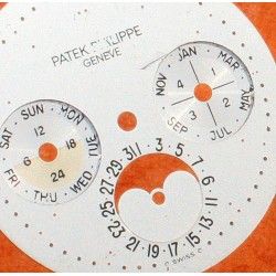 Patek Philippe ref 3940p Cadran montres MoonPhase, Phase de lune Perpetual Calendar couleur Argent