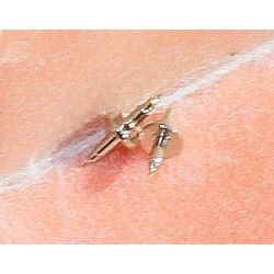 Pièce détachée BEST FIT 7865 Rolex horlogère AXE DE BALANCIER AVEC AJUSTEMENT VIROLE 0.43mm CAL 1530