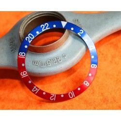 Rolex GMT Master watch Faded PEPSI Blue & Pink Red color S/S 16700, 16710, 16760 Bezel 24H Insert Part