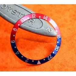 Rolex GMT Master watch Faded PEPSI Blue & Pink Red color S/S 16700, 16710, 16760 Bezel 24H Insert Part