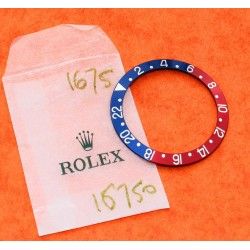 Rolex Vintage N.O.S Factory 1675, 16750 GMT Master Blue/Red PEPSI color Bezel watch 24H insert, Bicolor inlay