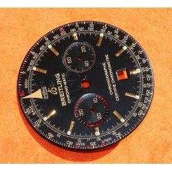 BREITLING EXOTIC BLACK NAVITIMER CHRONO-MATIC VINTAGE WATCH PART PINK-RED DIAL