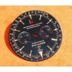 BREITLING EXOTIC BLACK NAVITIMER CHRONO-MATIC VINTAGE WATCH PART PINK-RED DIAL