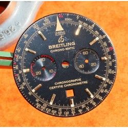 BREITLING EXOTIC BLACK NAVITIMER CHRONO-MATIC VINTAGE WATCH PART PINK-RED DIAL