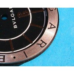 RARE BULGARI Men's Bvlgari Solotempo SS Black Silver Dial Wristwatch Excellent Condition 30mm