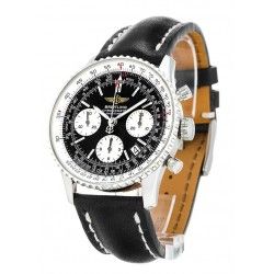 Breitling authentique Cadran Noir Occasion Montres Navitimer Chronograph 42mm Ref. A23322