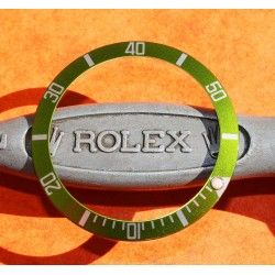 ROLEX RARE 16610 LV BEZEL, LUNETTE FADED INSERT VERT MONTRE SUBMARINER DATE LIMITÉE LUMINOVA DISQUE DE LUNETTE