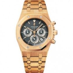 Audemars Piguet Royal Oak Chronograph 39mm Rare Cadran Luxe or Rose & Gris anthracite ref 25960, 25960or.oo.1185or.03