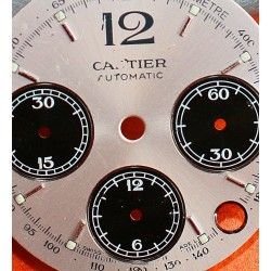 Cartier Pasha de Cartier ref 2412 Chronograph Automatic Wristwatch Panda Style Watch Dial part in Stainless Steel