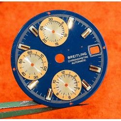 Breitling Chronomat 18K Gold/SS Preowned watch Dark Blue Dial Part Ref D13352 Cal Auto