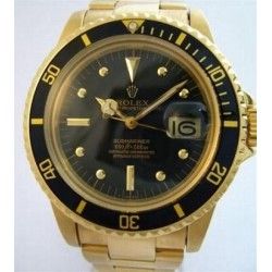 ROLEX VINTAGE TUTONE SILVERED ROOTBEER GMT MASTER WATCH BEZEL 24H INSERT FADED FAT FONT 1675, 1675-3, 1675-8, 16753, 16758