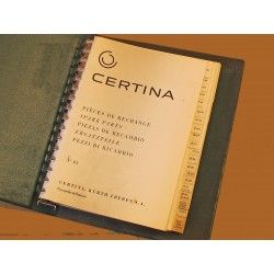 VINTAGE WATCHMAKER BOOK CERTINA PARTS