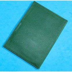 Rare & Vintage ROLEX Green Grain Leather Large Billfold Wallet AUTHENTIC ref 68.08.55