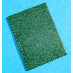 Rare & Vintage ROLEX Green Grain Leather Large Billfold Wallet AUTHENTIC ref 68.08.55