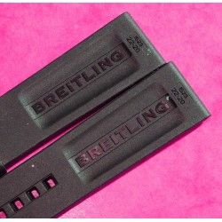 Breitling New 2013 Issue Black Watch Rubber Diver Pro III 3 Aerospace, Chronoliner Hershey Strap 22mm OEM