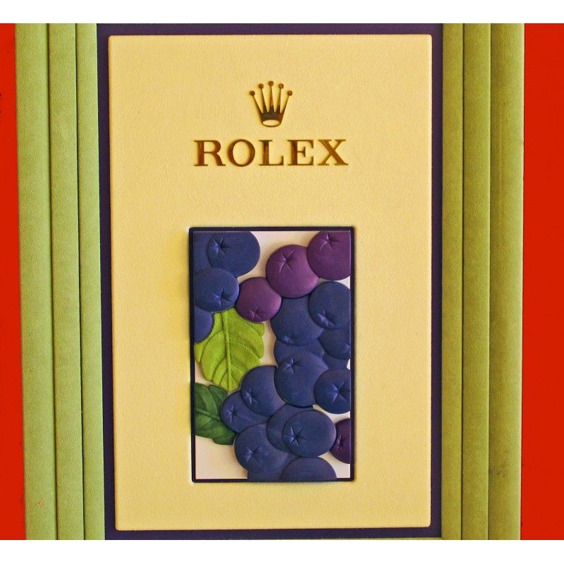 Incredible Genuine Colorfull Rolex Display Stand Showroom very big size with decoration fruits