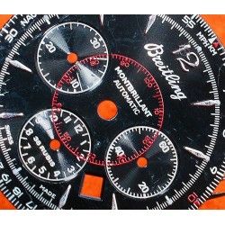 BREITLING GENUINE USED WATCH DIAL MONTBRILLANT AUTOMATIC RED & BLACK 