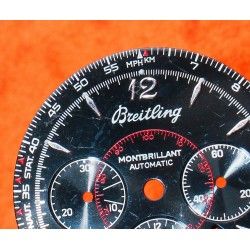 BREITLING GENUINE USED WATCH DIAL MONTBRILLANT AUTOMATIC RED & BLACK 