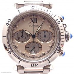 CARTIER CADRAN QUARTZ MONTRES PASHA CHRONOGRAPH ACIER REF 11003 Fourniture Horlogère occasion à vendre
