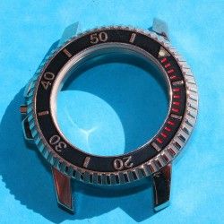 BOITIER, CARRURE ACIER MONTRES DE PLONGEES HOMMES DIVERS AVEC LUNETTE UNIDIRECTIONNELLE Ø44mm