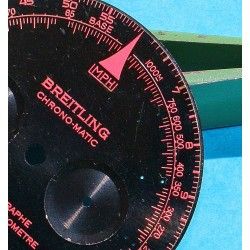 BREITLING EXOTIC BLACK NAVITIMER CHRONO-MATIC VINTAGE WATCH PART PINK-RED DIAL