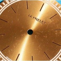 Rare Horology Vintage spare LE PRELET Green Metal & White Watch dial part for sale