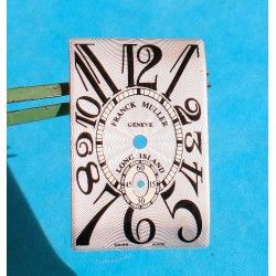 RARE GENUINE FRANCK MULLER LONG ISLAND SILVER SHADES DIAL RECTANGLE