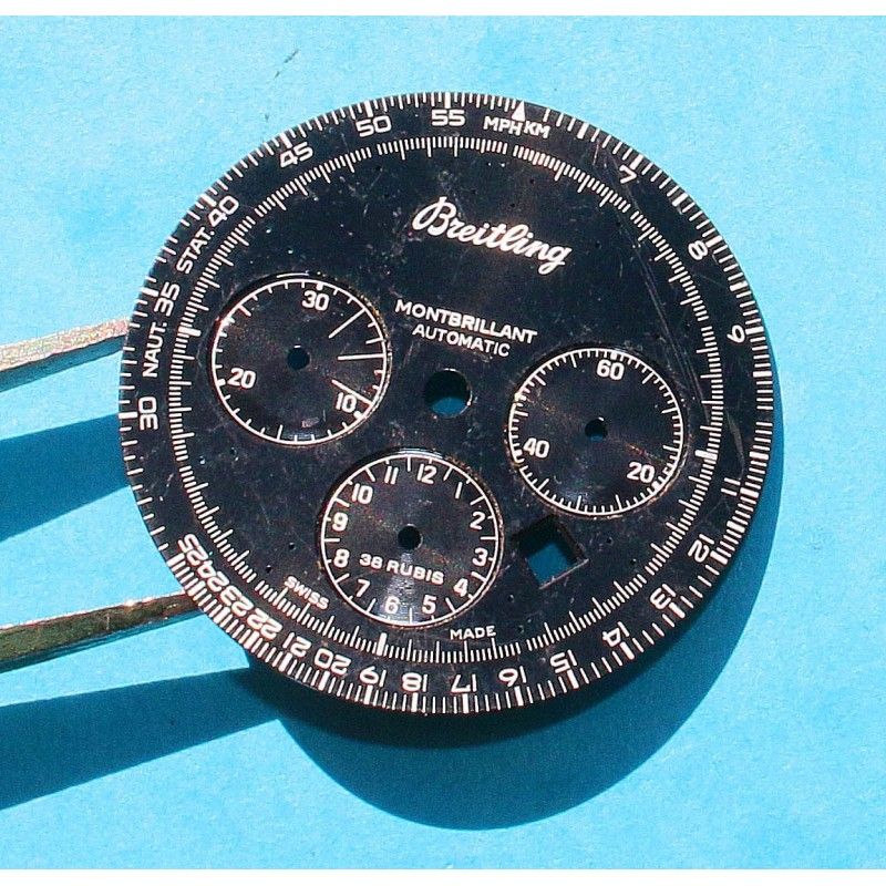 BREITLING CADRAN MONTRE MONTBRILLANT CHRONOMETRE AUTOMATIQUE COULEUR NOIR Ø29mm