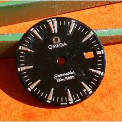 OMEGA LADIES 22mm PREOWNED SEAMASTER AQUA TERRA WATCH BLACK DIAL SWISS STEEL WATCH