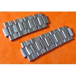7836 x 2 PARTIES VINTAGE BRACELET ROLEX maillons plié 20mm 